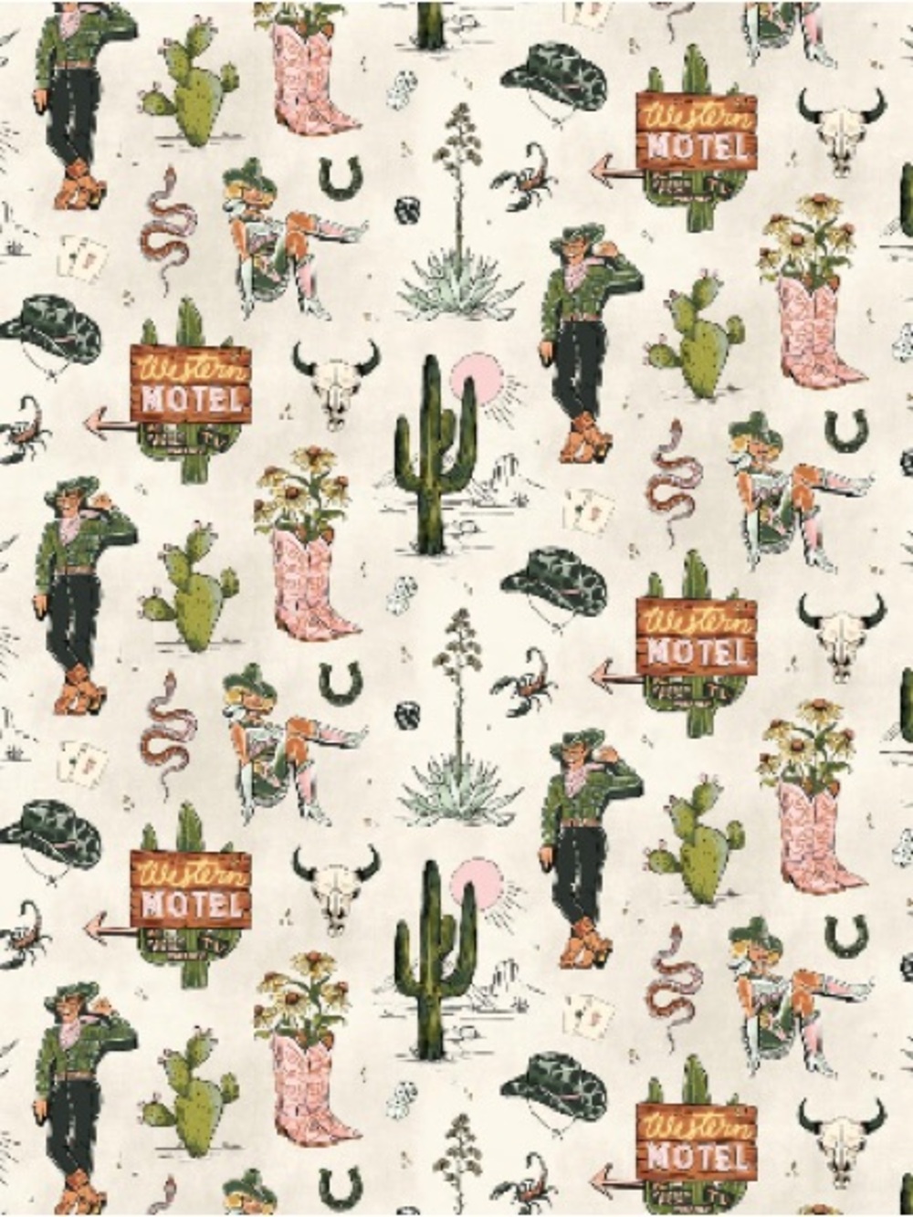 Milton & King Western Desert Wallpaper - Color: Dusty